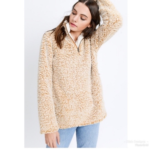 So Soft Sherpa Zip-up Sweater - Picture 3 of 7